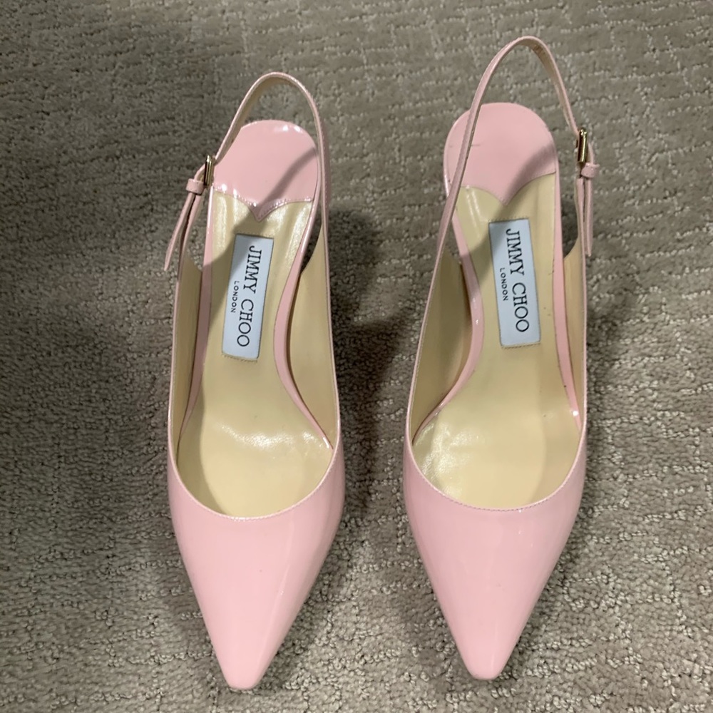 Jimmy choo erin 36.5 pink 65mm heels